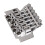 Chrome Electric Guitar Tremolo Bridge Double Locking Systyem/78MM Between the 2 Studs Centers/Strings Through Saddle 3