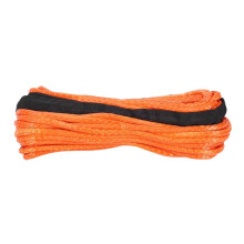 Synthetisches Winden Seil, Orange 1/4 X 50Ft Synthetisches Windenseil Kabel für ATV UTV SUV LKW Bootswinde