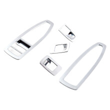 5 PièCes SéRies ABS Mat Argent Chrome Couvercle de Panneau de Commande de Porte et de FenêTre pour 3 X1 X2 1 3 4 SéRie F48 F20 F30 F31