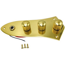Jazz Bass Control Plate Wired ,for for Jazz Bass Replacement Plated Wired Loaded Control Plate