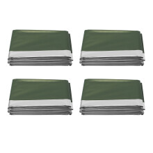 4Pack Emergency Blanket Ultra Light Reusable Emergency Mylar Thermal Blanket for Outdoors Camping Hiking Survival