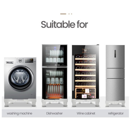 Washing Machine Holder Universal Stand Fridge Stand Movable Refrigerator Base Adjustable Base for Dryer Refrigerator 1