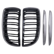 Grelha de Rim com AparêNcia de Fibra de Carbono de Carro para SéRie 3 E90 E91 2005-2008
