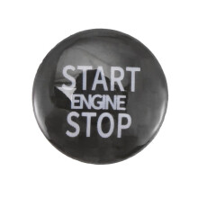 Carbon Fiber Engine Start Stop Button Interior Trim Cover Sticker for  Cooper R55 R56 R57 R58 R59 R60 R61(B)