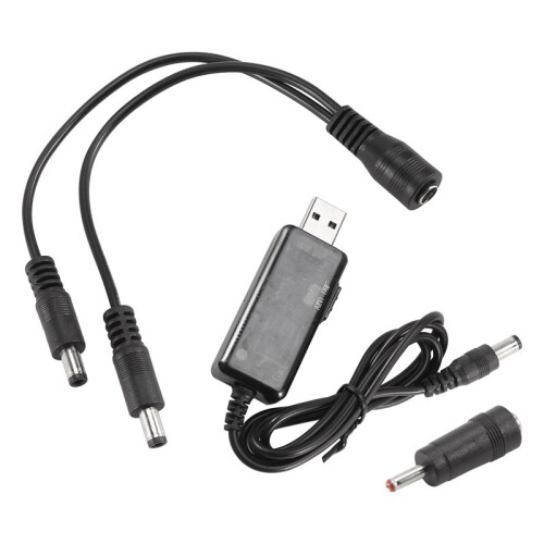 Usb Boost Cable 5V Step  To 9V 12V  Voltage Converter 1A Step- Volt Transformer  Power Regulator With  And Led Voltmeter Display