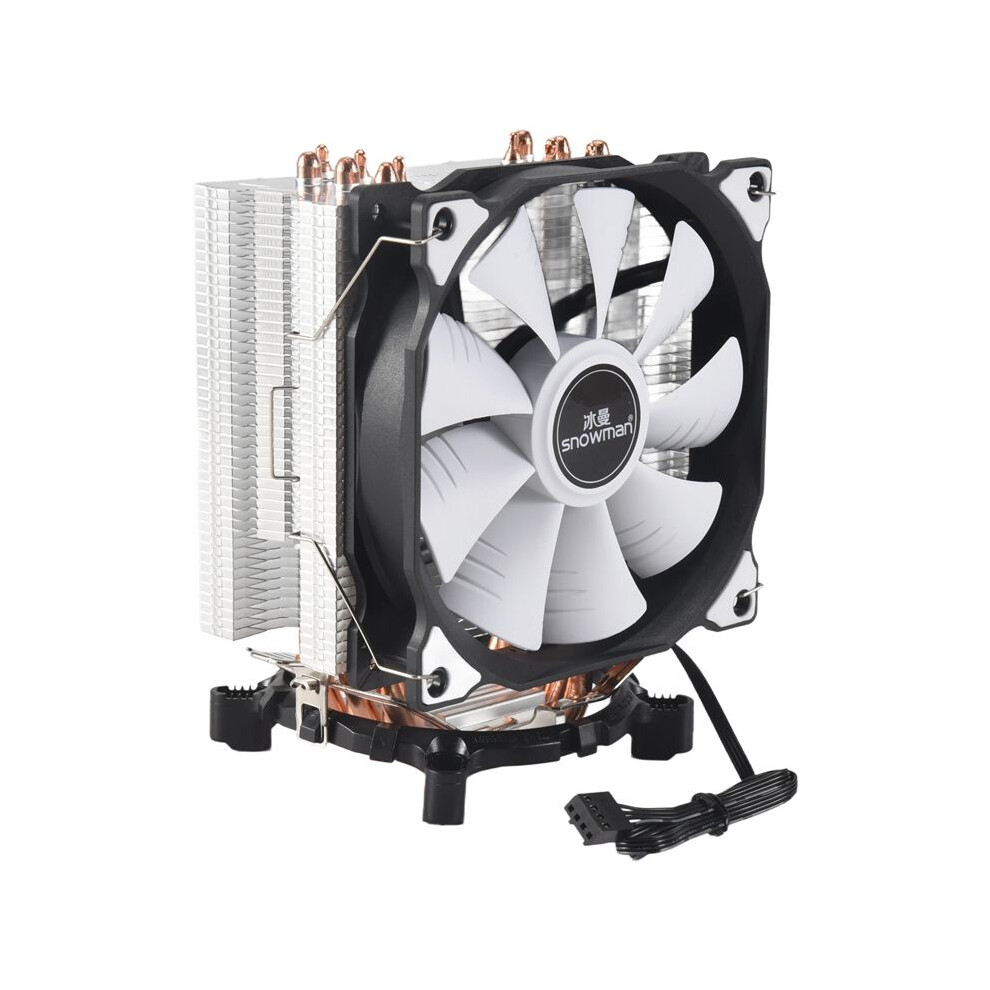 Snowman 4Pin Cpu Cooler 6 Heatpipe Single Fan Cooling 12Cm Fan Lga775 1151 115X 1366 Support 4713469835149