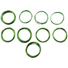 9 Rolls Bonsai Wires Anodized Aluminum Bonsai Training Wire with 3 Sizes (1.0 Mm,1.5 Mm,2.0 Mm),Total 147 Feet (Green)