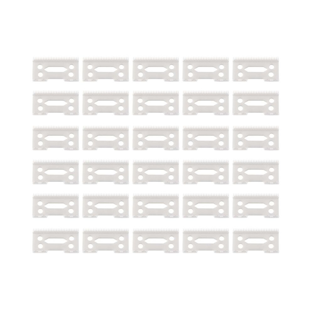 White 30Pcs 28 Teeth Zirconia Ceramic Clipper Blade For Senior Clipper