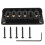 Hardtail Guitar Bridge Body Through per 6 Parti Elettriche Nero 1