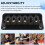 Hardtail Guitar Bridge Body Through per 6 Parti Elettriche Nero 7