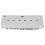 Hardtail Guitar Bridge Body Through for 6 String Electric Parts Silver 7