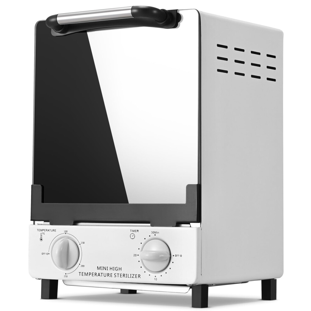 12L 110V Dry Heat Sterilizer for Nail Tools with Adjustable Temperature and Timer for Salon