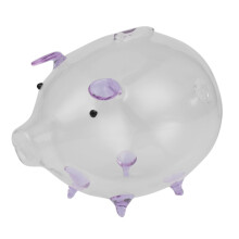 Pig Piggy Bank Money Boxes Coin Saving Box Cute Transparent Glass Souvenir Birthday Gift For Children Kids-