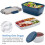 Lunch Container To Go, 2000Ml Salad Bowls with 4 Compartments 5