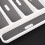 Large Gray Silverware Tray Fork Collection Container 5 Compartments Soft-Grip Lining Plastic Cutlery Storage Box for Tableware 8