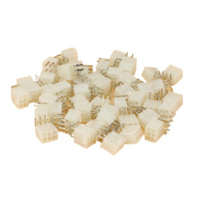 100Pcs 4.2MM 6 Pin Header Male Pin for  Card GPU PCI-E PCIe Power Connector Right Angle Through Hole Video Card