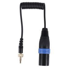 Locking Type 3.5mm to 3.5mm TRS to XLR Male Microphone Output Universal Audio Cable for Wireless Receivers