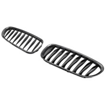 Front Fence Grill Grille ABS Carbon Fiber for Z4 E85 E86 2003-2009 51117117757 51117117758