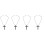 4Pièces Charms Pendants Métal Noir Design Résistant 4
