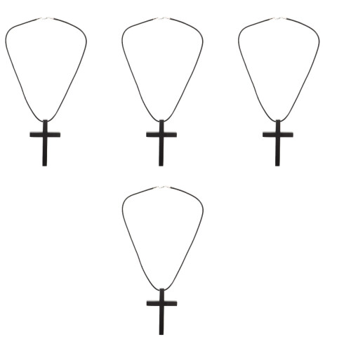 4Pièces Charms Pendants Métal Noir Design Résistant 2