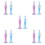 10Pièces Pointillage Vase Transparente Usage DIY 10