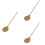 3St Wierookpers Messing Handvat Gouden Kleur 7