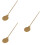 3St Wierookpers Messing Handvat Gouden Kleur 8