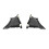 1Pair Front  Side Inside Air Duct 51747347375/51747347376 for  7 Series G11 G12 15-19 Air Channel Side Panel 2