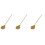 3St Wierookpers Messing Handvat Gouden Kleur 5