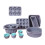 Silikon-Kuchenbackformen und Backformen Silikon-Muffinförmchen Kuchenbacksets Grau 1
