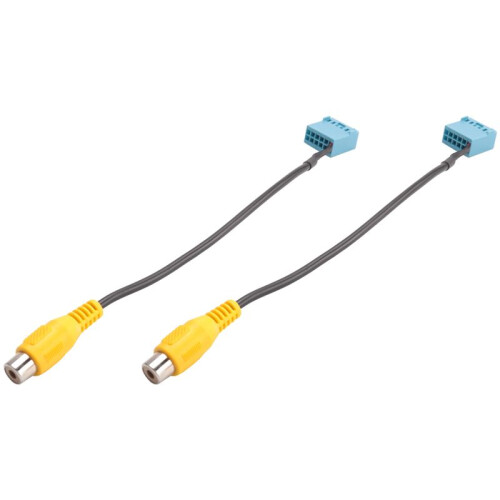 2PCs Car Rearview Camera RCA Video Reverse Camera Convert Cable for-MIB    RCD330 RCD330G 2