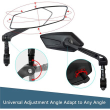 360 Adjustable Bicycle Rear View Mirror,Wide Clear View Bike Handlebar Mirrors,Outdoor Cycling Safety Accessories B