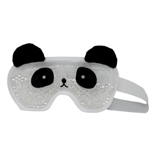 MÁSCARA DE OJOS DE GEL CON PERLAS (PANDA)