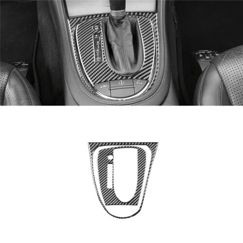 For  CLS Class C219 2004-2009 Carbon Fiber Central Control Gear Shift Panel Trim Interior Accessories LHD 1