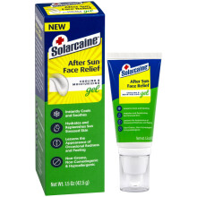 Solarcaine After Sun Gezichtsgel, Koelende & Hydraterende Hulp voor Zonverbrande Huid, Roodheid & Schilfering