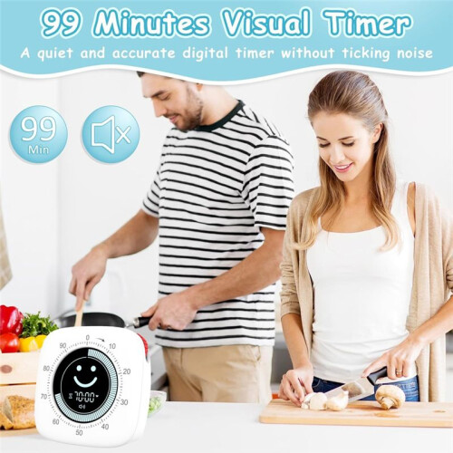 Timer, Digital Timers, Magnetic Kitchen Timer for Cooking, Pomodoro Timers for Classroom,Visual Desk Timer 2