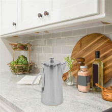 Olla de Agua Fría de Acero Inoxidable de 2 L, Botella de Aceite de Alimenticio, Botella Ergonómica de Gran Capacidad para Cocina.