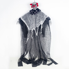 (Red Nose, 80*50cm/31.50*19.69in) Decor Halloween Hanging Scary Skull Ghost Grim Reaper Party Props House Horror