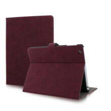 (PURPLE,IPAD2 3 4)Custodia per tablet astuccio coque Pu Cuir flip case Pour iPad 234 Airair2 Pro Mini