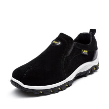 (Black,EU43)Wanderschuhe Herren Wasserdicht Wanderschuhe Pu Leder Männer Sneaker Outdoor