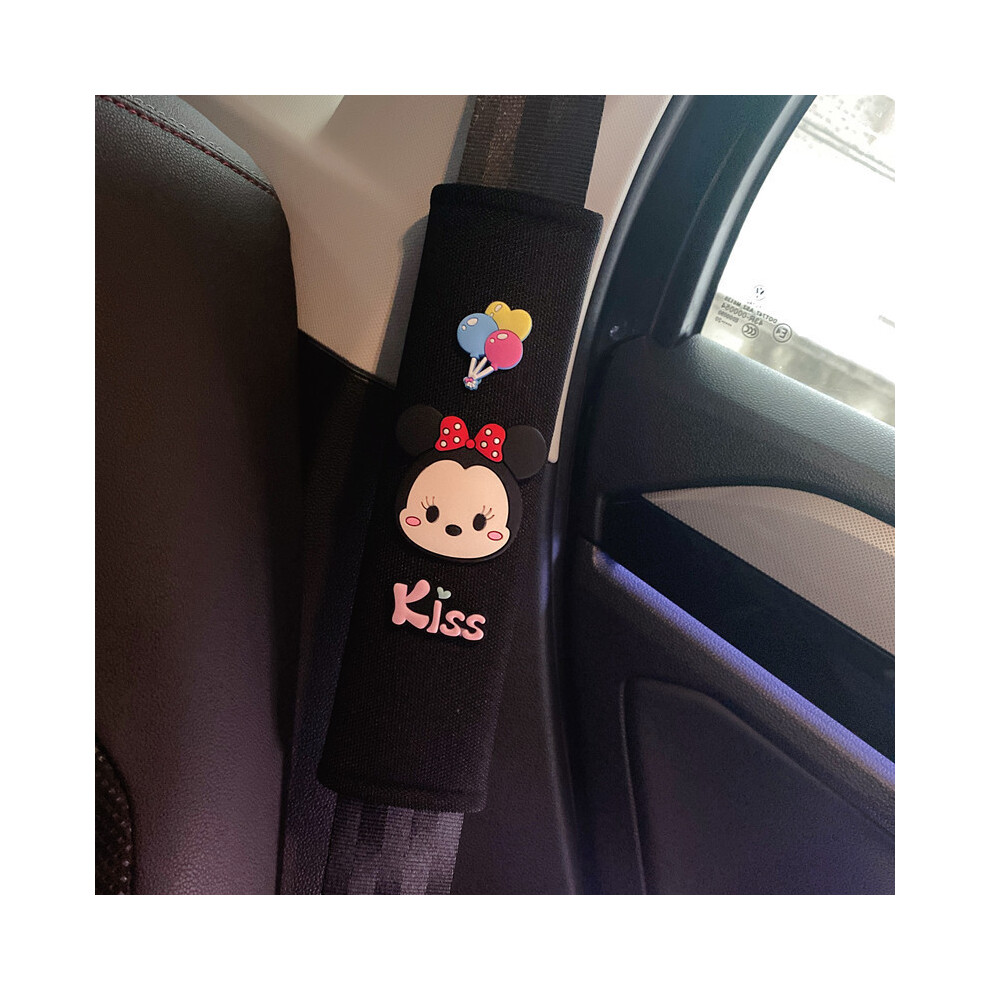 (Stylek) Accessory Fun Car Cute Seat Belt Shoulder Pad Elastic Seasons Four Material 693692622201