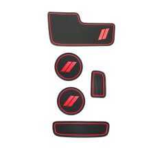 For  Durango Accessories 2014-2020 Anti Dust Cup Holder Inserts, Door Pocket Liners, Center Console Liner Mats
