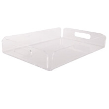 Transparent Acrylic Tray Acrylic Snack Plate Multifunctional Storage Plate Bathroom Towel Tray