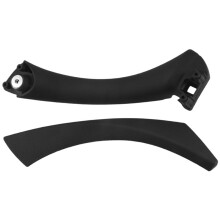 Car Left Interior Door Pull Handle with Cover Trim Replacement for- 3 Series E90 E91 E92 2004-2012 Black
