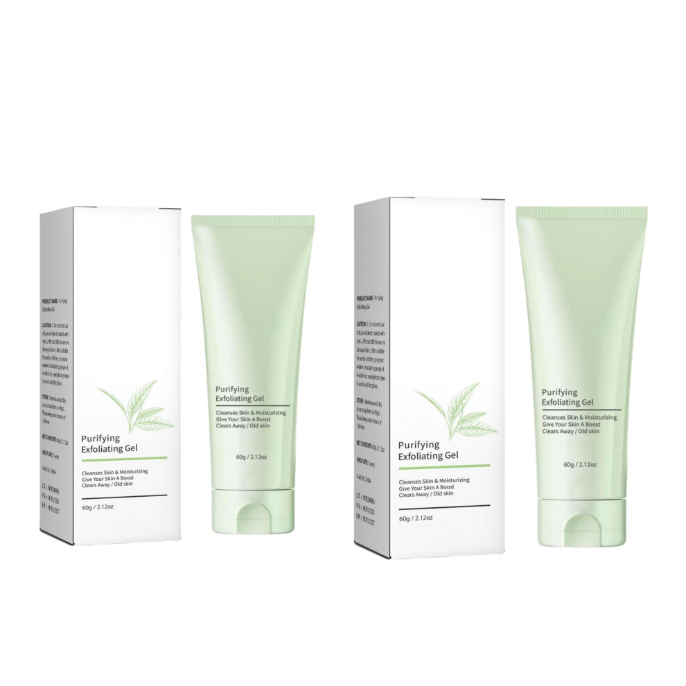 Purifying Exfoliating Gel Face and Body Scrub 2PCS Gentle Hydration and Pore Cleansing Care