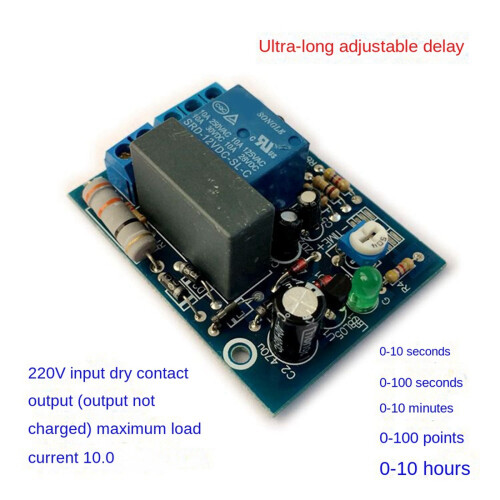 AC 220V Adjustable Timer Delay  Turn /Off  Relay Module New(0-100 Minutes) 2