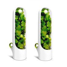 2PCS Capsule Case Fresh-Keeping Box Cup Type Food Storage Container Vegetable Preservation for Dill Coriander