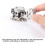 CW Morse Code Keys Automatic Radio HAM Send Telegram Paddle Doublewith Steel Body Three Magnets Neodymium 4
