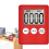 Digital Kitchen Timer, Timer, Egg Timer, Suitable for Work, Sports Timer, Game, Cooking Timer, 2 Pack Red 2