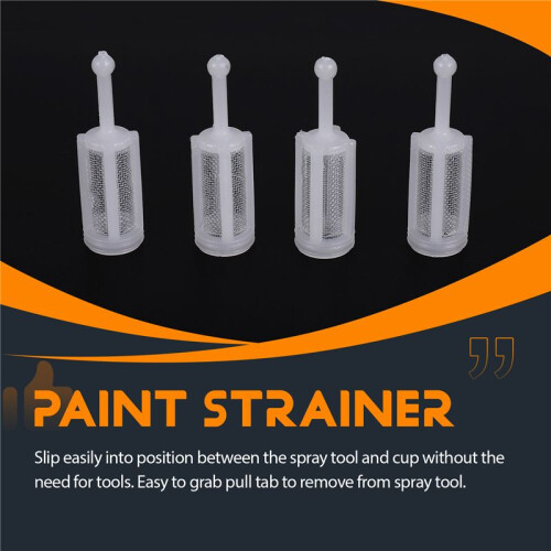 50Pcs Universal Gravity Spray Tool Filters Fine Mesh, Disposable Gravity Feed Spray Tool Paint Strainer Reduce Clogging 1